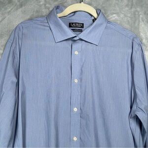 Lauren Ralph Lauren Men's Light Blue Dress Shirt - Point Collar